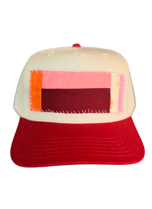 Vintage Quilt Two Tone Canvas Hat