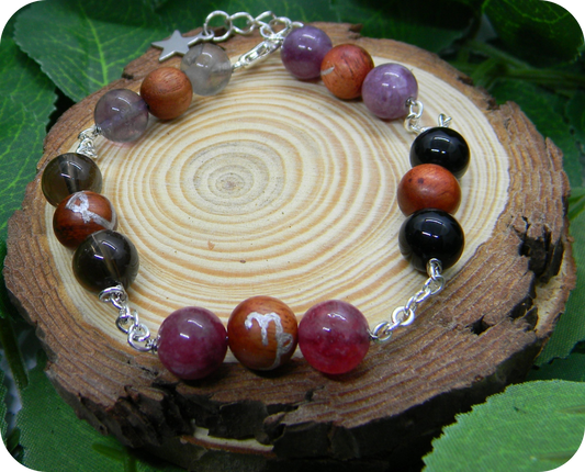 Sunset Trail Red Trucker Tapestry + Velvet Trim Hat